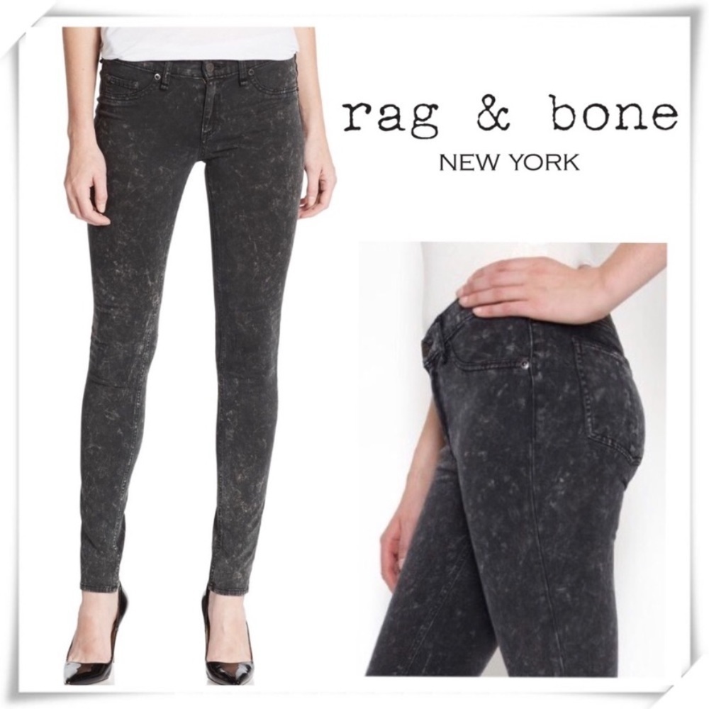 Rag and Bone Leggings Acid Tie dye Skinny Jeans BK